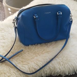 Cobalt blue hand bag Coach